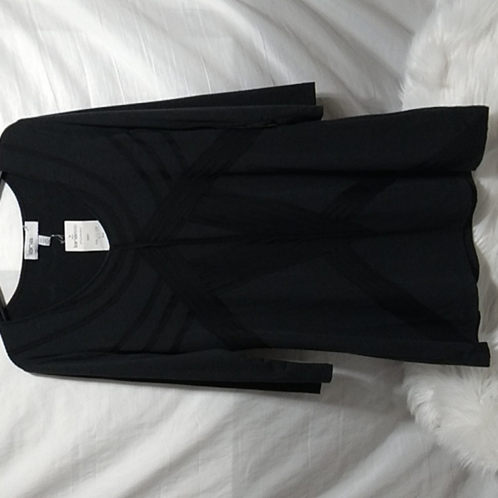 NWT Lanalee Charcoal Tunic/Mini Top/Dress Sz.M (X-61 CRATE)